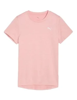 Puma Tad Essential Heather Tee in Pink