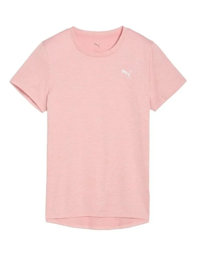 Puma Tad Essential Heather Tee in Pink