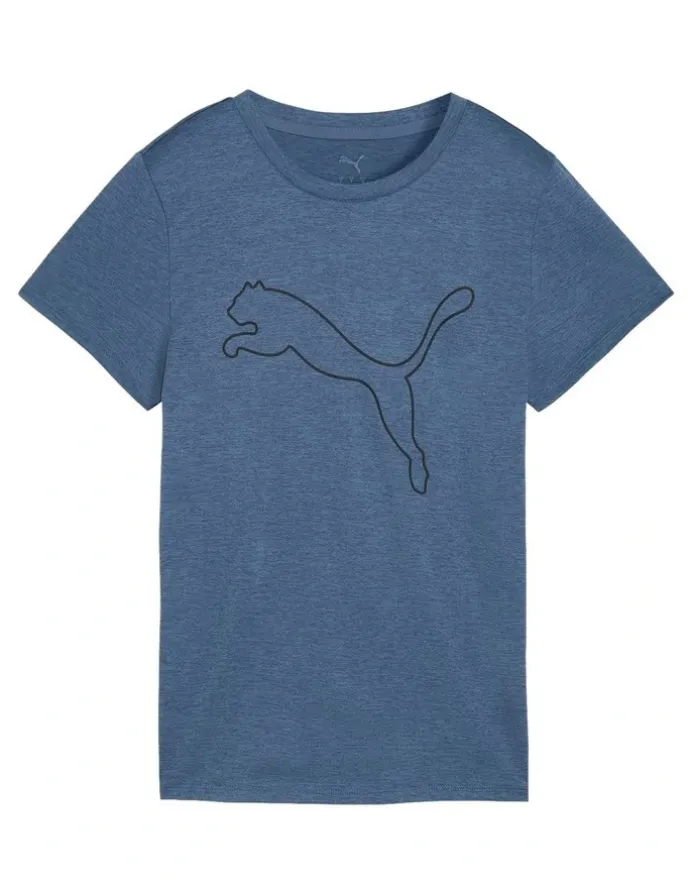 Puma Tad Essential Heather Tee in Blue