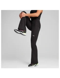 Puma Tad Essentiall High Waist Bootcut Pant in Black