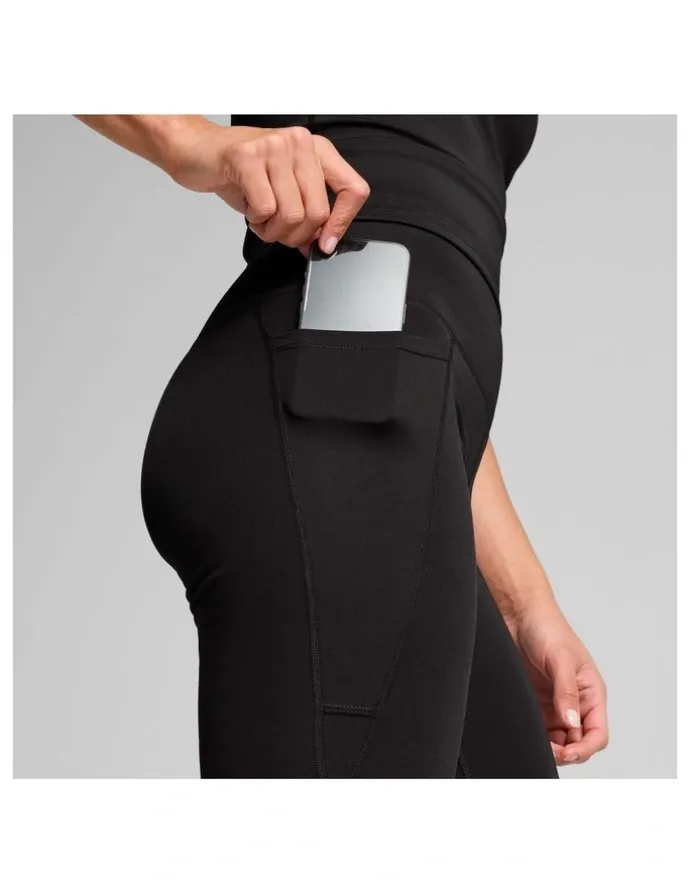 Puma Tad Essentiall High Waist Bootcut Pant in Black