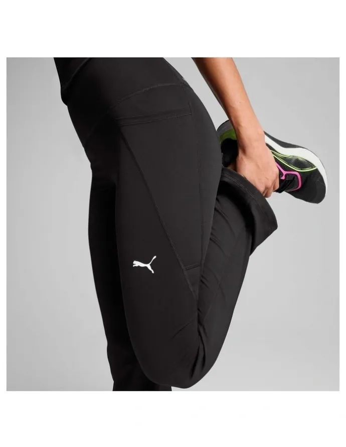 Puma Tad Essentiall High Waist Bootcut Pant in Black
