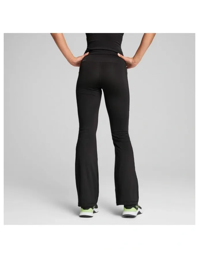 Puma Tad Essentiall High Waist Bootcut Pant in Black