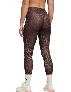 Puma Tad Essentials Spotted High Waist 7/8 Tight in Brown
