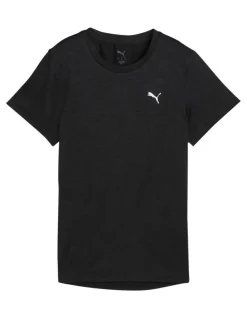 Puma Women Tad Essential Heather Tee in Black