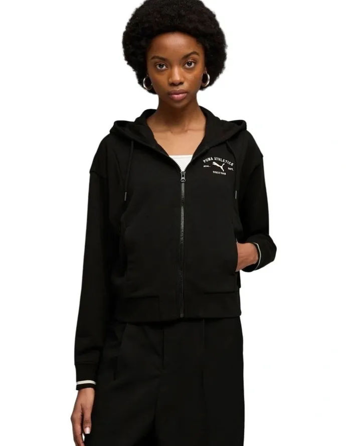 Puma Class Full-Zip Hoodie in Black