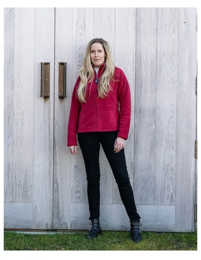 Rainbird Cuthbert Ultra Warm Fleece Jacket in Ruby