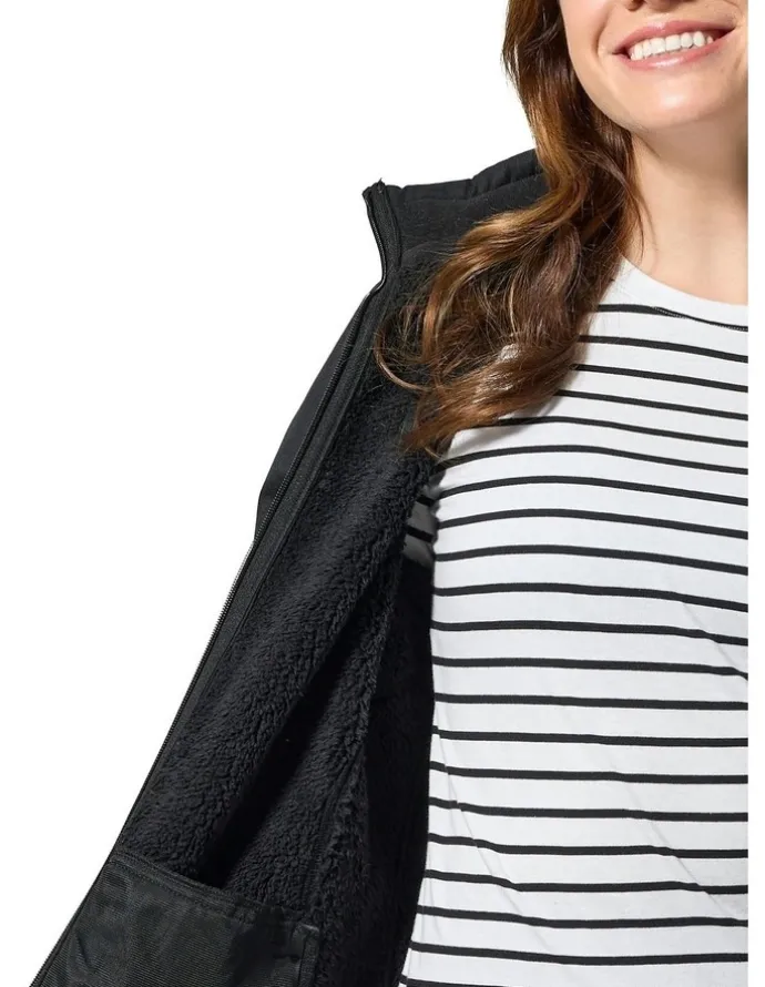 Rainbird Ersa Long Softshell Coat in Black