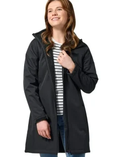 Rainbird Ersa Long Softshell Coat in Black