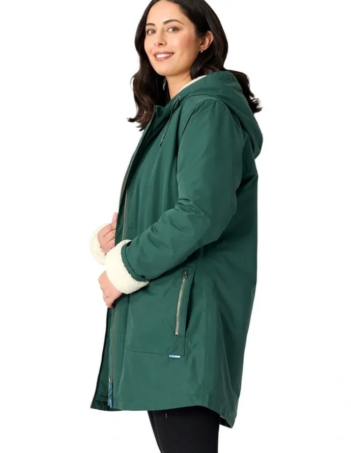 Rainbird Hestia Waterproof Coat in Dark Green