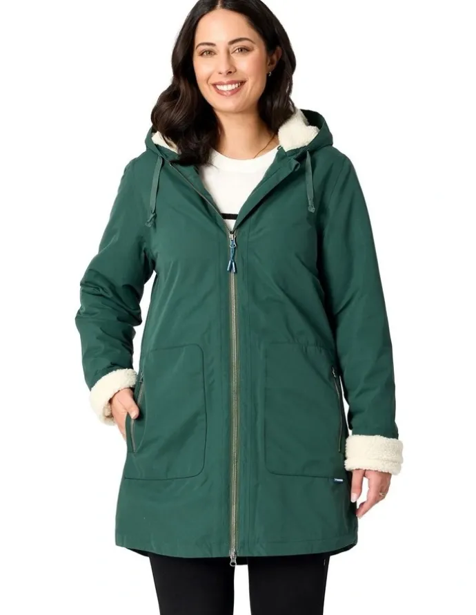 Rainbird Hestia Waterproof Coat in Dark Green