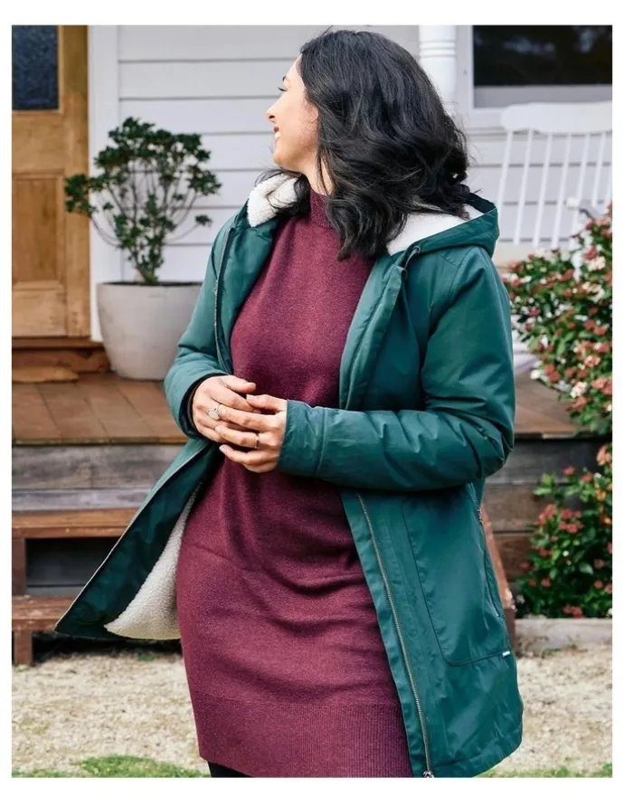 Rainbird Hestia Waterproof Coat in Dark Green