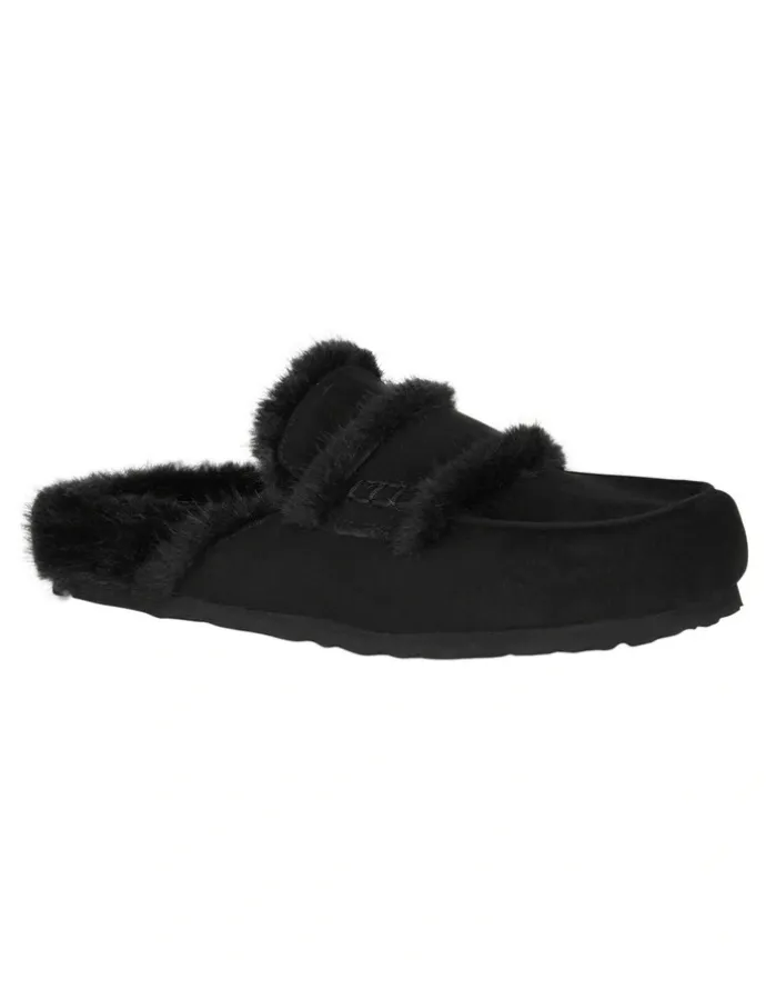 Ravella Alpine Flat Shoes in Black Micro