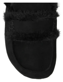 Ravella Alpine Flat Shoes in Black Micro