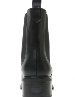 Ravella Bedford Boots in Black Smooth