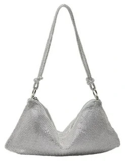 Ravella Bree Bag in Silver Mesh