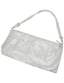 Ravella Bree Bag in Silver Mesh