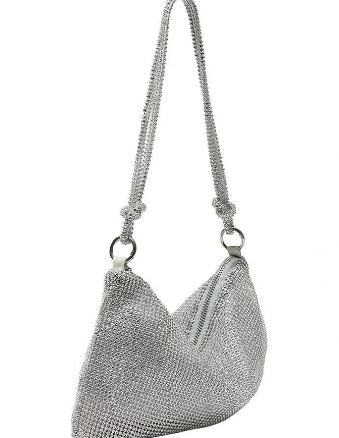 Ravella Bree Bag in Silver Mesh