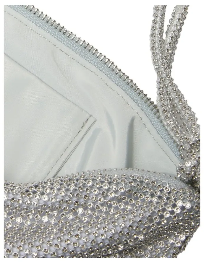 Ravella Bree Bag in Silver Mesh