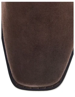 Ravella Camille Knee Boot in Chocolate Micro
