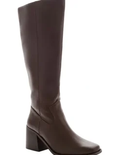 Ravella Camille Knee Boots in Chocolate Smooth