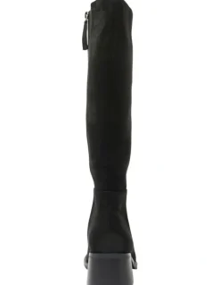 Ravella Carson Boots in Black Micro