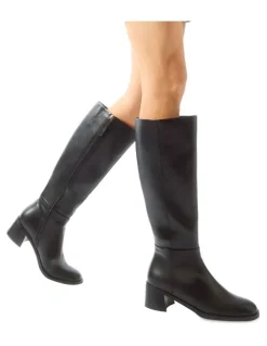 Ravella Carson Boots in Black Smooth