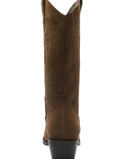 Ravella Cowboy Western Boots in Brown