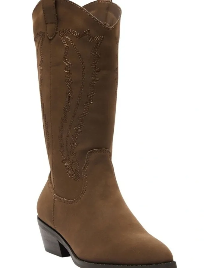 Ravella Cowboy Western Boots in Brown