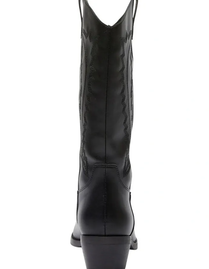 Ravella Cowboy Western Boots in Black