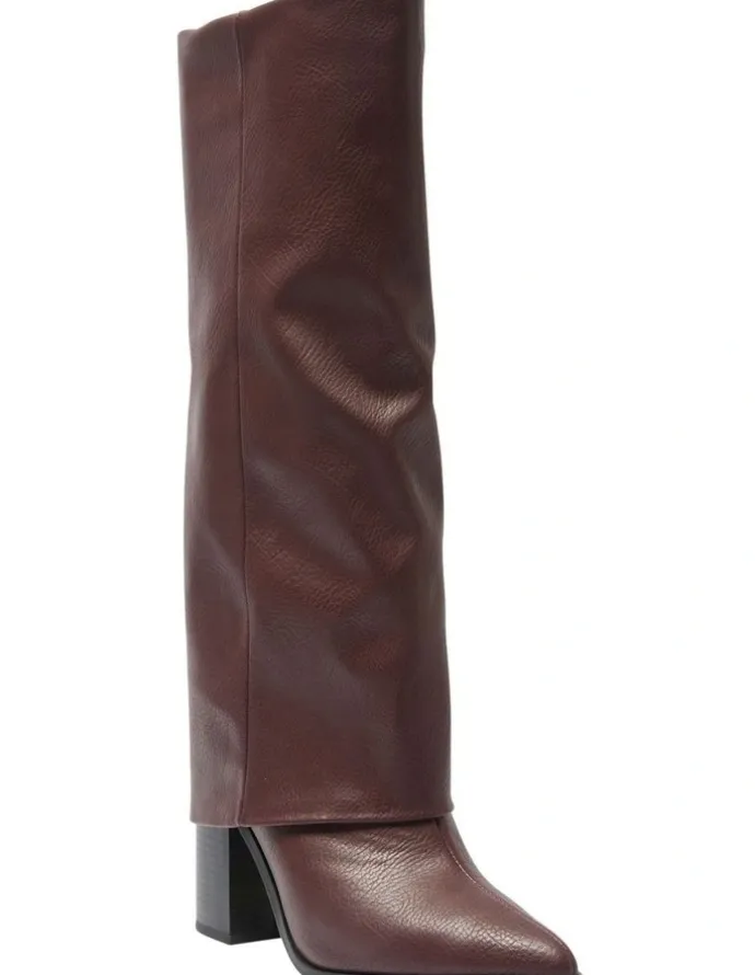 Ravella Deputy Knee Boot in Burgundy Smooth
