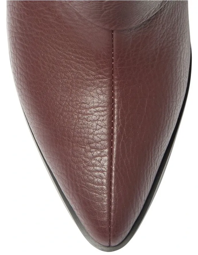 Ravella Deputy Knee Boot in Burgundy Smooth