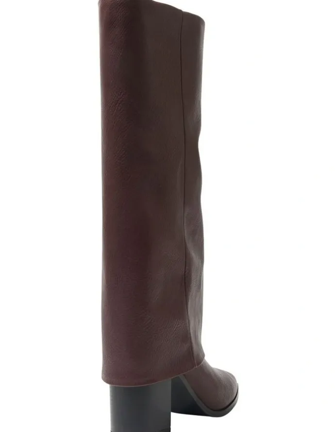 Ravella Deputy Knee Boot in Burgundy Smooth