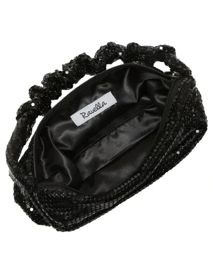 Ravella Disco Bag in Black Mesh