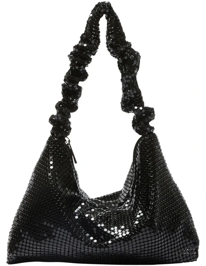 Ravella Disco Bag in Black Mesh