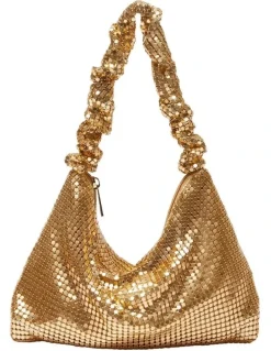 Ravella Disco Bag in Gold Mesh