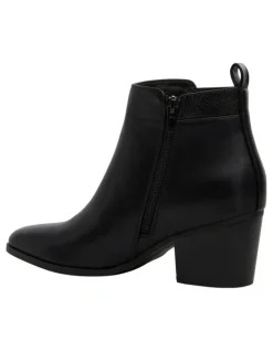 Ravella Empire Ankle Boots in Black