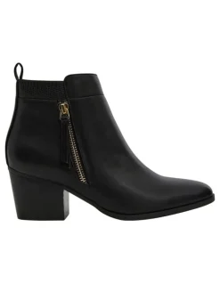 Ravella Empire Ankle Boots in Black