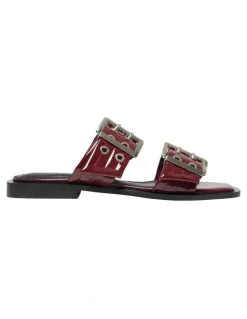 Ravella Fonda Sandals in Cherry Patent