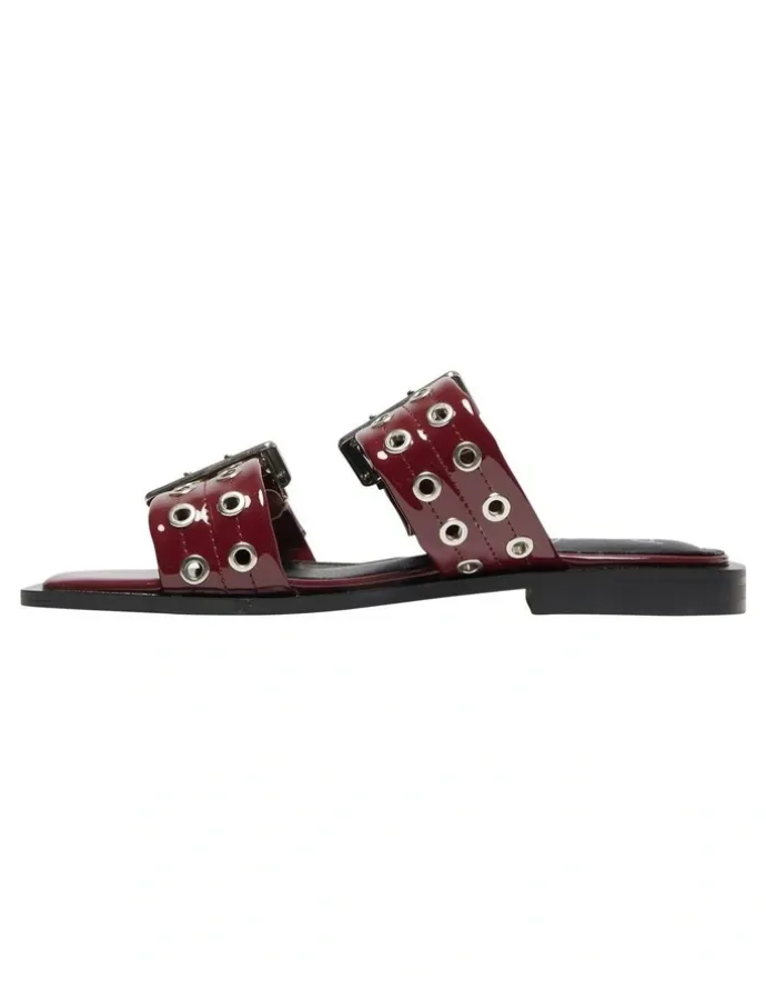 Ravella Fonda Sandals in Cherry Patent