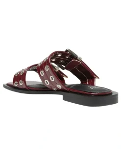 Ravella Fonda Sandals in Cherry Patent