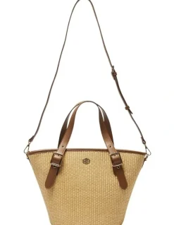 Ravella Gaze Tote Bag in Tan/Raffia