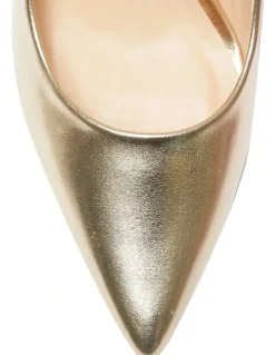 Ravella Harbour Heeled Shoes In Gold Metallic