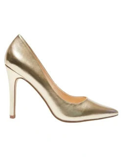 Ravella Harbour Heeled Shoes In Gold Metallic