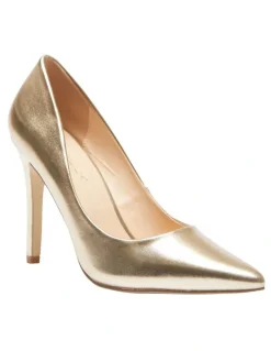 Ravella Harbour Heeled Shoes In Gold Metallic