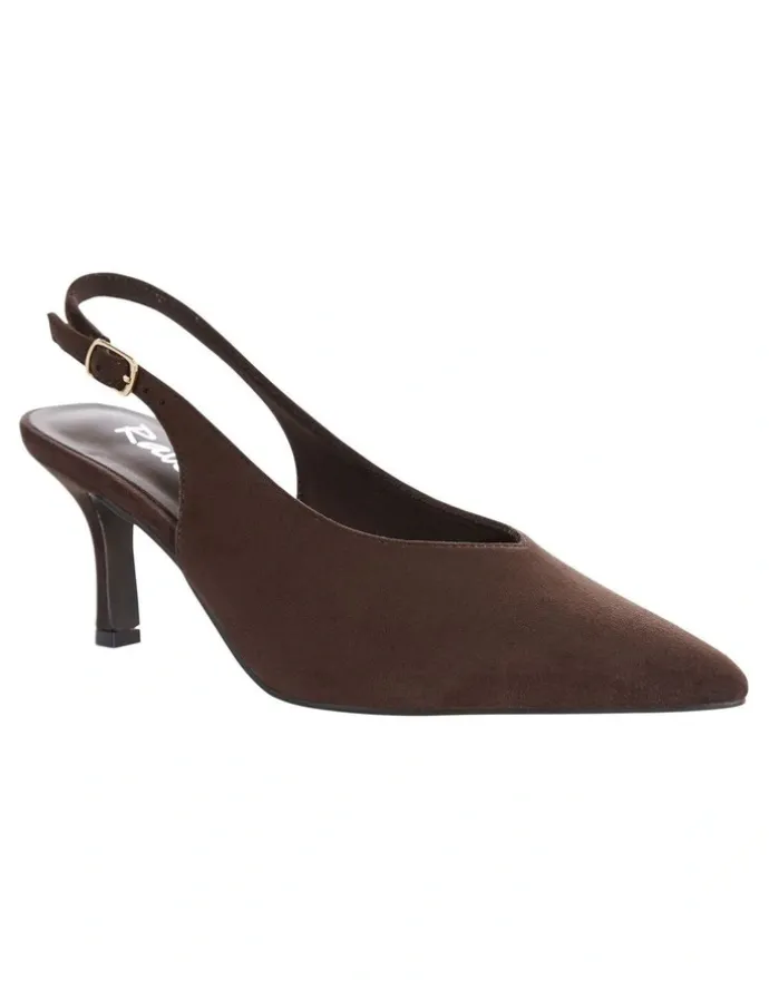 Ravella Harley Heeled Shoes in Chocolate Micro