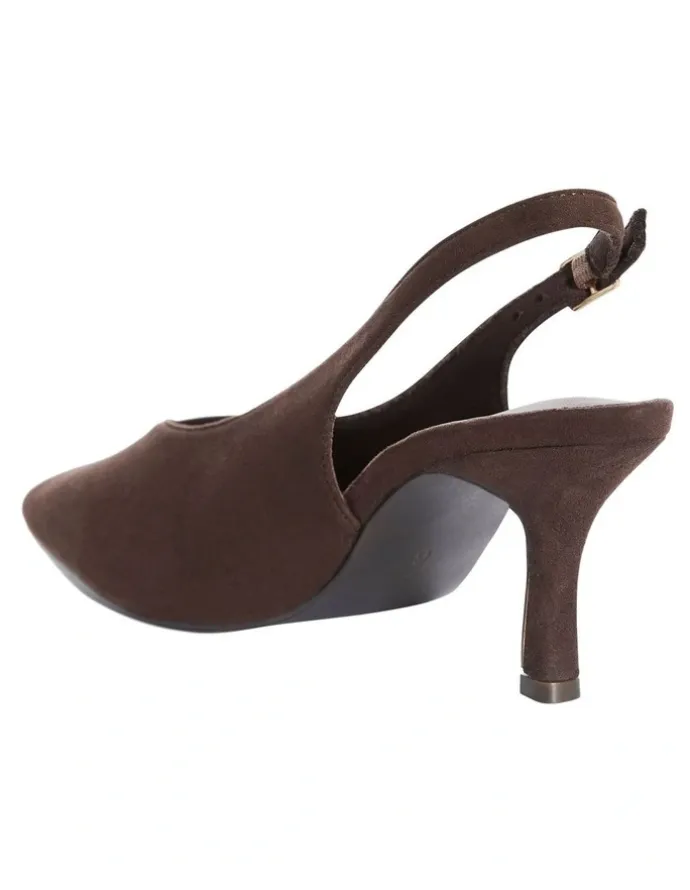 Ravella Harley Heeled Shoes in Chocolate Micro