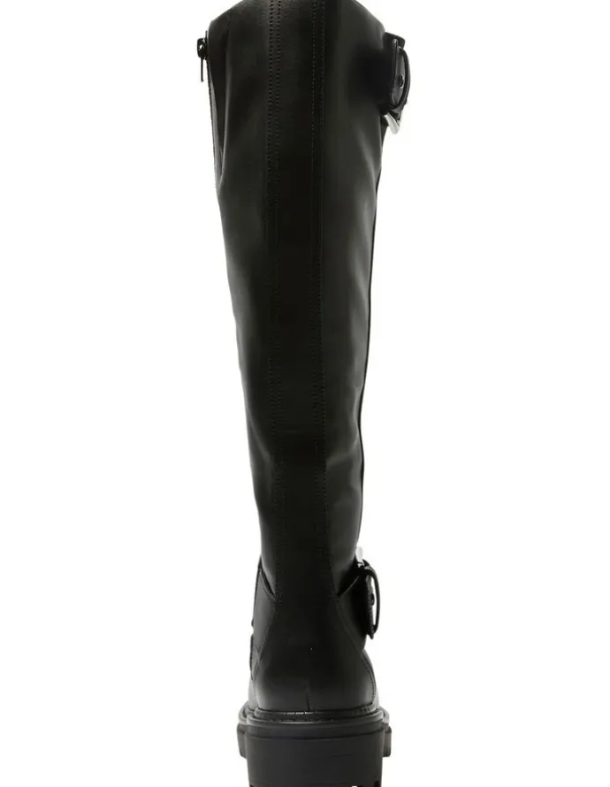 Ravella Highway Knee Boots in Black