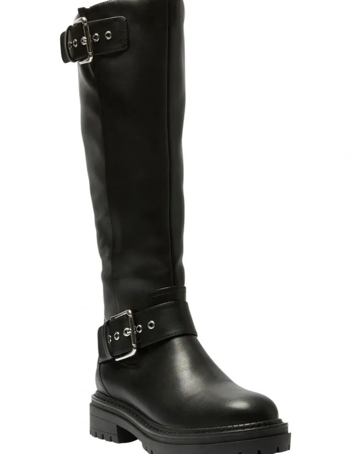 Ravella Highway Knee Boots in Black