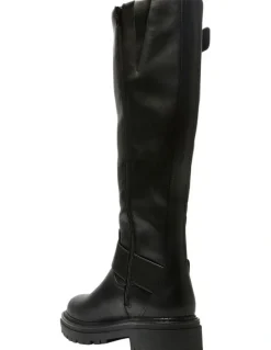 Ravella Highway Knee Boots in Black